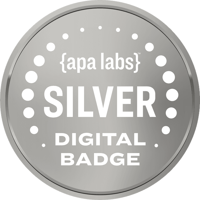 APA Labs Silver Digital Badge
